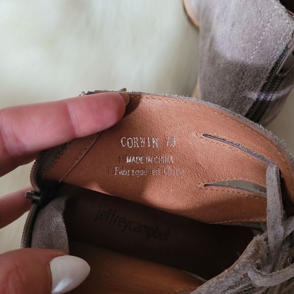 Jeffrey Campbell Taupe Lace-Up Heels - Picture 6 of 8